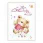 Preview: Geburtstagskarte - Postkarte "Cuddly Bear" Zum Geburtstag alles Liebe. 10,5 x 14,8 cm