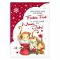 Preview: Postkarte "Cute Monkey Christmas #4" 10,5 x 14,8 cm