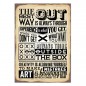 Preview: Postkarte "The best way out is always through..." 10,5 x 14,8 cm