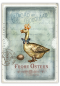 Preview: Vintage Osterkarte - Postkarte "CARTE POSTALE blue" 14,8 x 10,5 cm