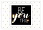 Preview: Postkarte "Be you tiful" - GOLD -,  14,8 x 10,5 cm