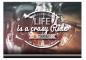 Preview: Postkarte "Life is a crazy Ride", 10,5 x 14,8 cm
