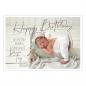 Preview: Geburtstagskarte " ♥ Lass die Seele baumeln und genieß Deinen Tag ♥ Happy Birthday" Klappkarte incl. Umschlag