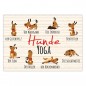Preview: Postkarte -  Pfotenliebe ♥ "Hunde Joga",  DIN A6, 14,8cm  x 10,5 cm