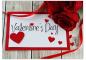 Preview: Karte Zum Valentinstag "Valentines Day" incl. rotem Briefumschlag