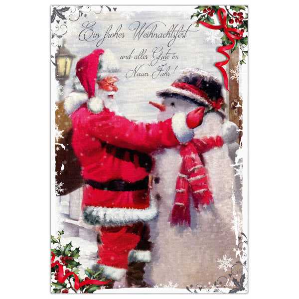 Weihnachtskarte - Postkarte 17,5 x 12 cm "Christmas Friends"