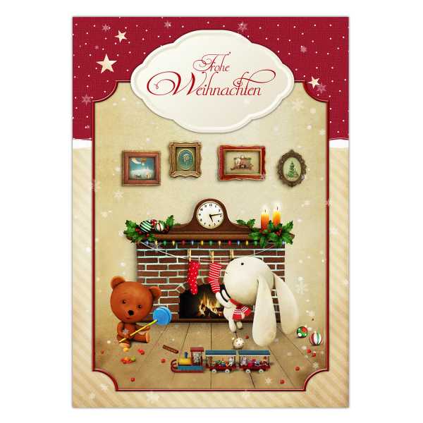 Postkarte "Jolly Christmas No. 3" 10,5 x 14,8 cm
