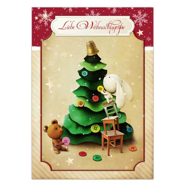 Postkarte "Jolly Christmas No. 4" 10,5 x 14,8 cm