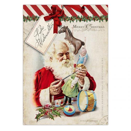 Postkarte " Vintage Christmas No. 2" 10,5 x 14,8 cm