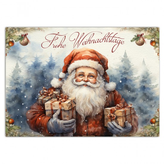 Weihnachtskarte  "Christmas Day #2" , 10,5 x 14,8 cm,  Postkarte