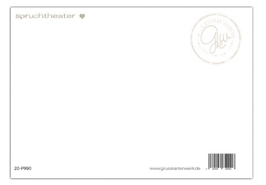 Postkarte "Do what you LOVE. LOVE what you do!  - GOLD - " mit partieller UV Lack Veredelung. 14,8 x 10,5 cm