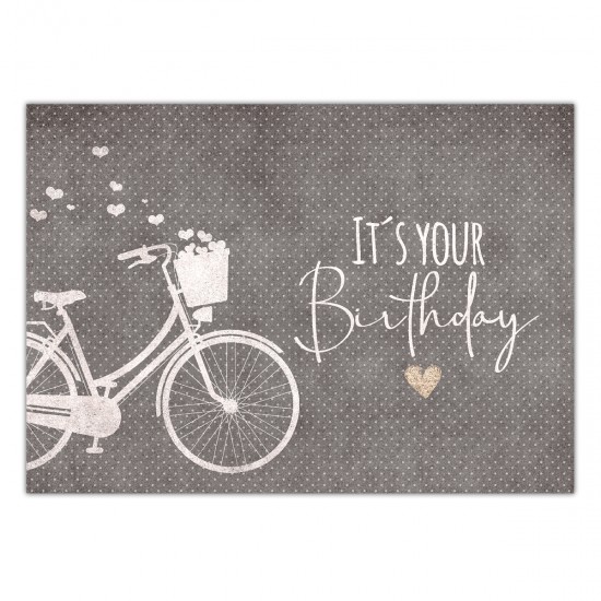 Geburtstagskarte  ♥ It´s your Birthday ♥ , Klappkarte incl. Umschlag
