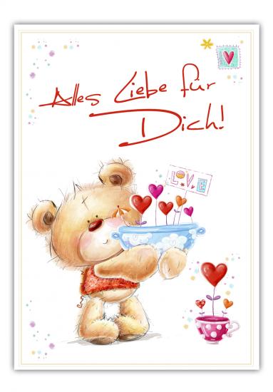Geburtstagskarte "Pelle - Alles Liebe für Dich" Klappkarte incl. Umschlag