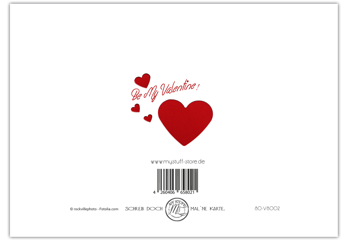 1 Grußkarte Ich liebe Dich Valentinstag mit Umschlag große Liebe 