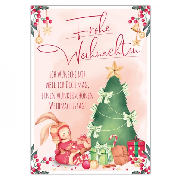 Weihnachtskarte  "Am Heiligen Abend" , 10,5 x 14,8 cm,  Postkarte