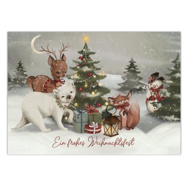 Weihnachtskarte  "Christmas Tale #4" Postkarte 10,5 x 14,8 cm